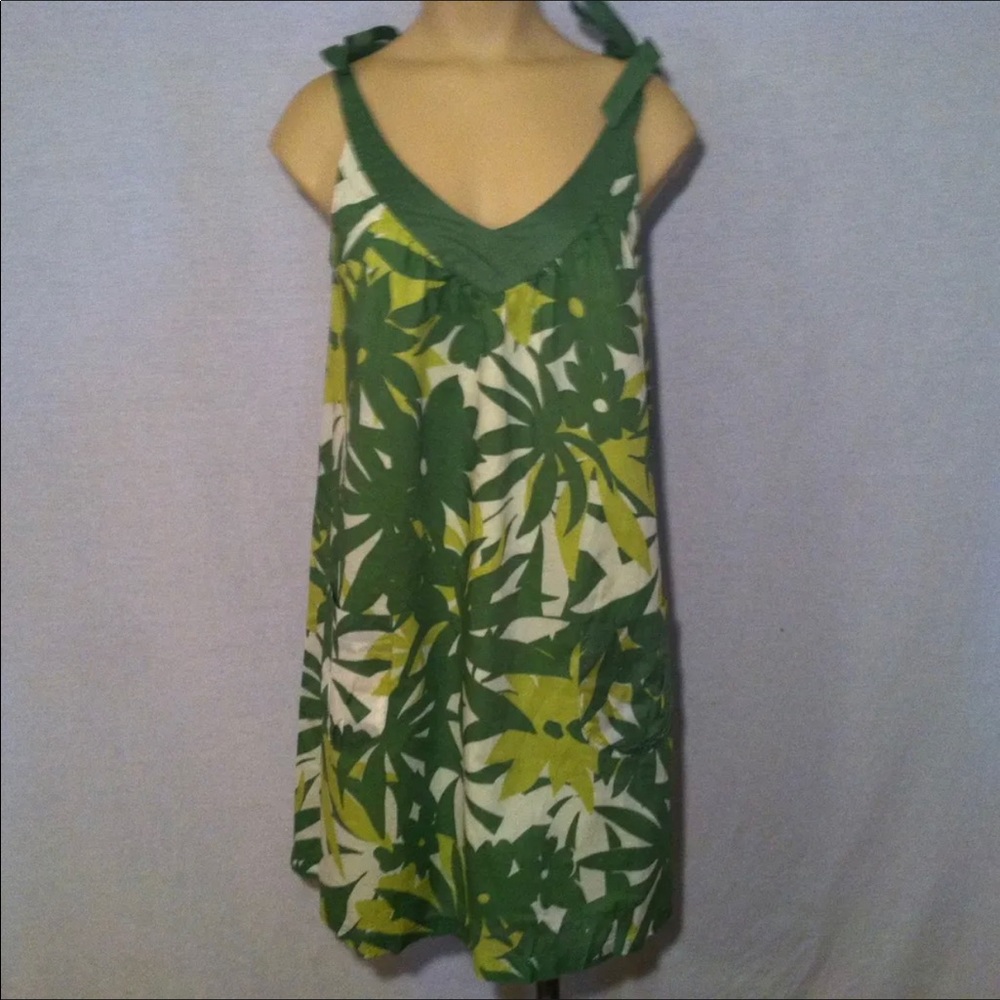 Cute American Eagle Green Shoulder Tie Dress 🌴